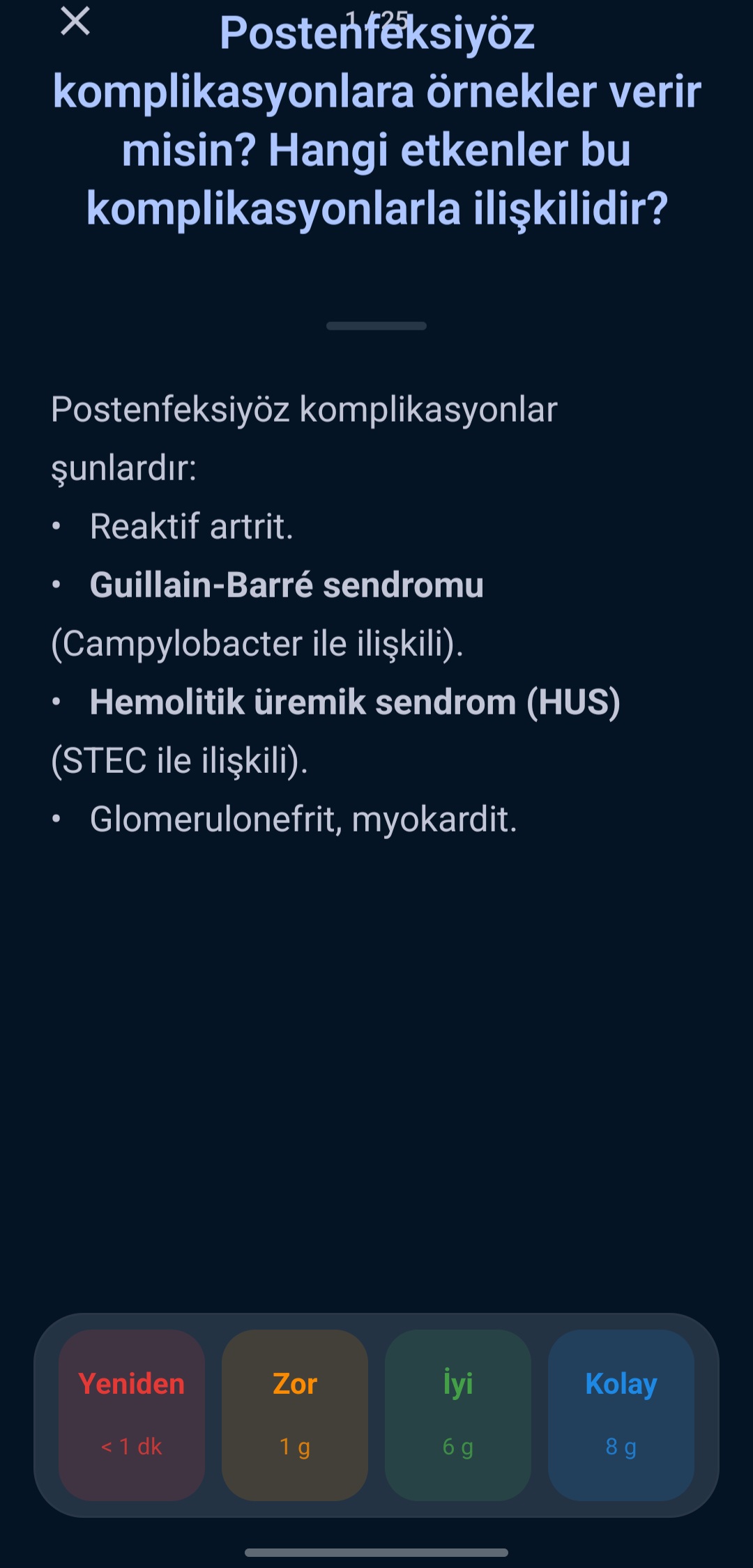 Aralıklı Tekrar ve 4 Seviyeli Yanıt